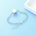 thumbnail image 3 of Heart Cremation Bracelet for Ashes Memorial Urn Bracelet for Loved One's Ashes Adjustable Keepsake Bangle Urn Jewelry with Crystal, 3 of 6