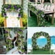 thumbnail image 5 of Oferta por tiempo limitado!Paquete de 2 guirnaldas de flores artificiales, 15,8 pies, rosas falsas, flores de seda, hiedra rosa colgante para boda, arco, fiesta, hogar, jardín, decoración de pared, 5 of 7