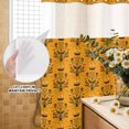 thumbnail image 2 of No Hook Shower Curtain with Built-in Rings - Halloween Haunted Pumpkin Grimace Washable Waterproof Fabric Bathroom Curtains for Hotel,Rentals, Stall 36 X 72 Inch , Orange Black, 2 of 9