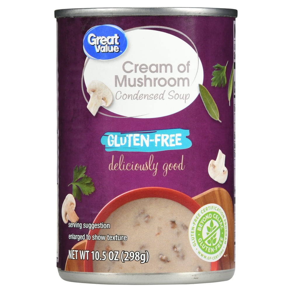 Great Value GlutenFree Cream Of Mushroom Condensed Soup, 10.5 oz