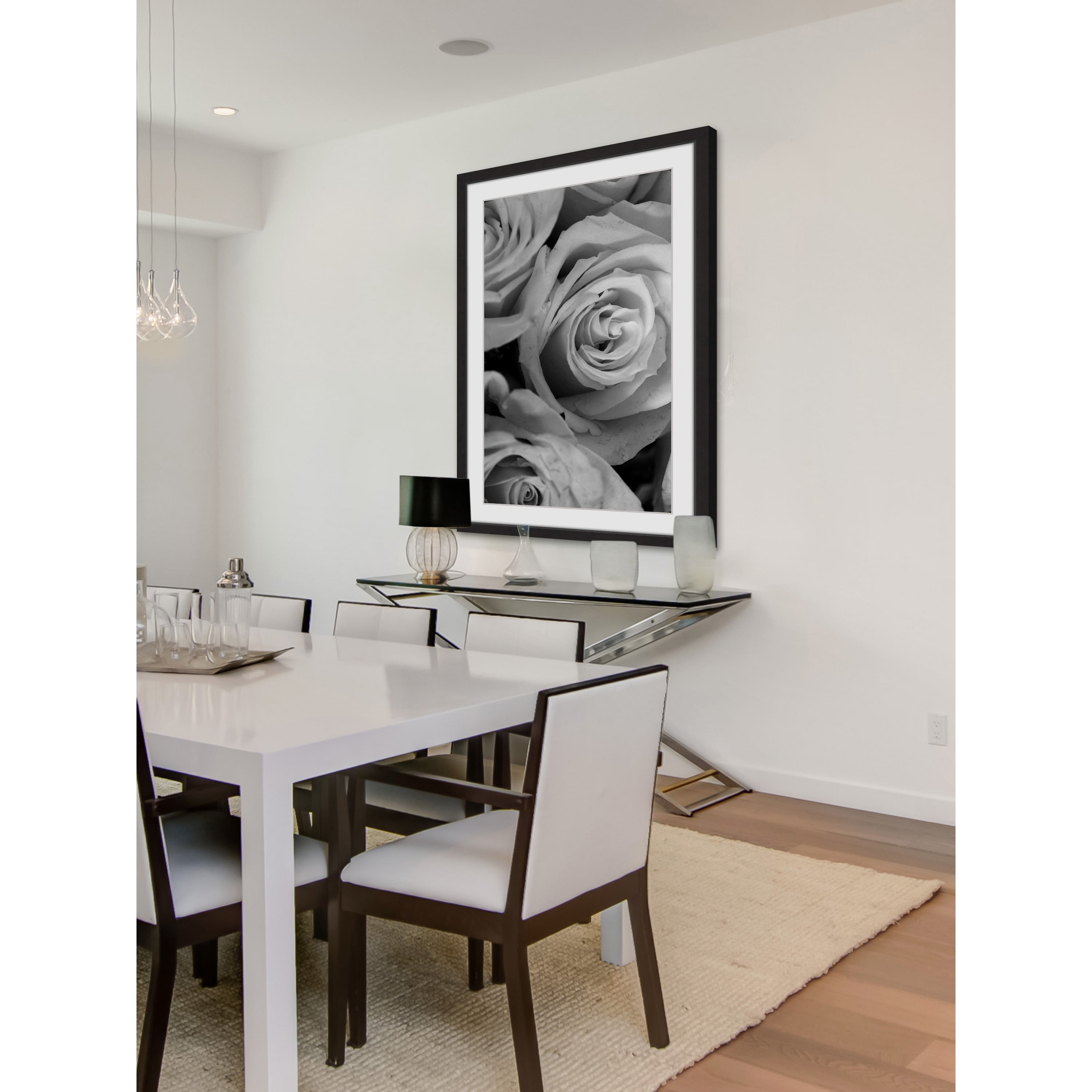 The Eyes of the Rose Framed Painting Print