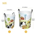 thumbnail image 5 of Bingfone Farmfield With Cute Animals Waterproof Foldable Laundry Hamper Bucket With Handles For Storage Bin,Clothes Hamper (Medium), 5 of 8