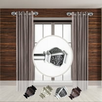 Rod Desyne Margot 1 - inc  dia. Side Curtain Rod 12-20 inch long , Set of 2-Color:Satin Nickel