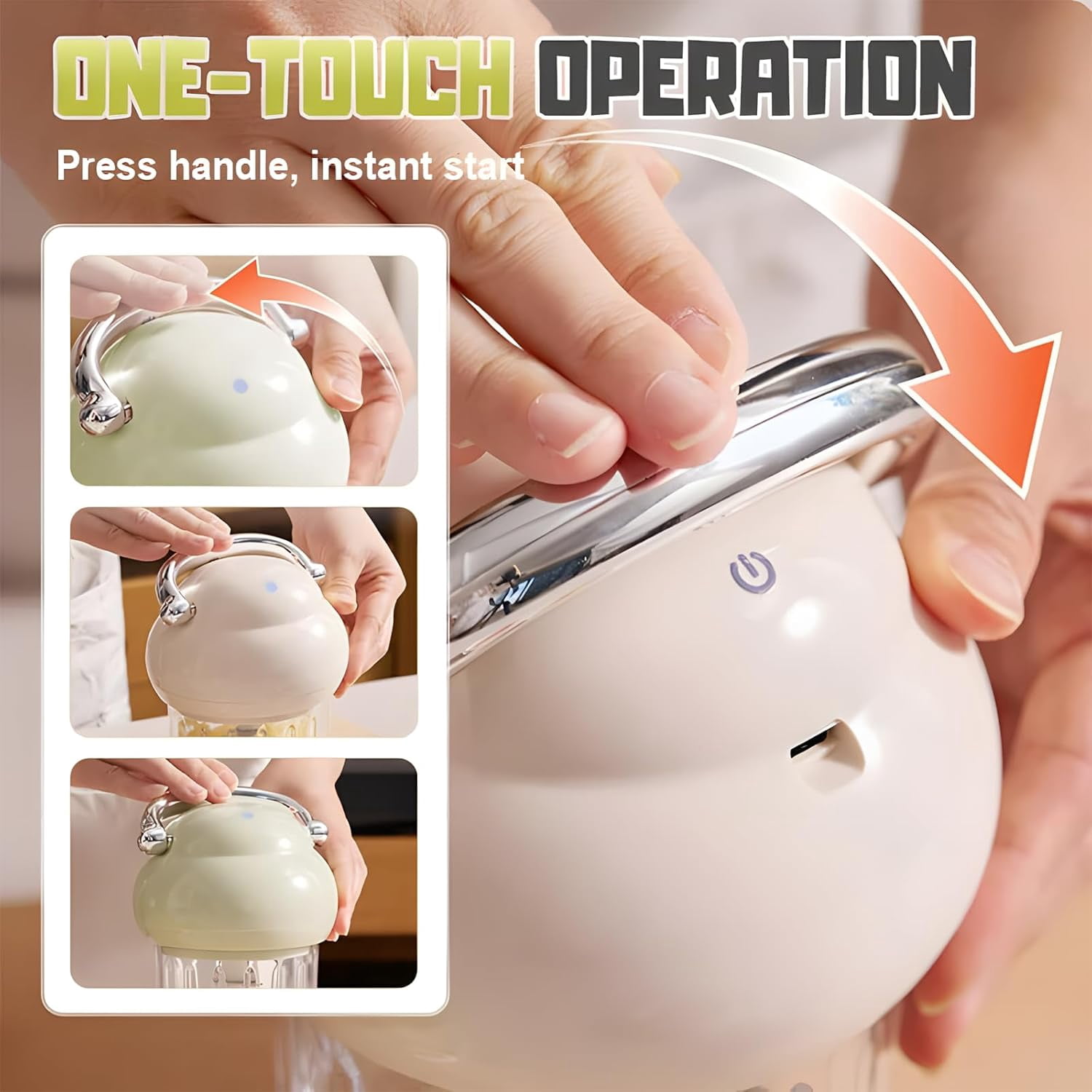 Multi-Function Electric Meat Grinder, 350ML Electric Meat Grinder, Multifunction Food Processor, Used For Dough Stirring, Onion, Meat, Nuts, Fruits, Garlic, Vegetables, Baby Food (Green)