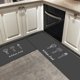 thumbnail image 2 of Alfombrillas antideslizantes para cocina, alfombra absorbente gris para Baño, Dormitorio, sala de estar, área de piso, pasillo, entrada, felpudo, almohadilla de oración Fivean unisex, 2 of 2