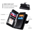 thumbnail image 5 of ETFAST Wallet Flip Leather Case For iPhone 15 Pro Max 15Plus 14 Pro Max 13 Pro Max 12 Pro Max 11 X XR XS Max 8 7 6 Plus SE Phone Case, 5 of 11