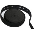 thumbnail image 2 of Button Hole Elastic Spool 3/4-inch Wide Knit Stretch Band And 10pcs Resin Buttons,black, 2 of 5