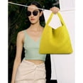 thumbnail image 7 of Women Vegan Leather Hand-Woven Tote Handbag Fashion Shoulder Top-handle Bag All-Match Underarm Bag with Purse, 7 of 7