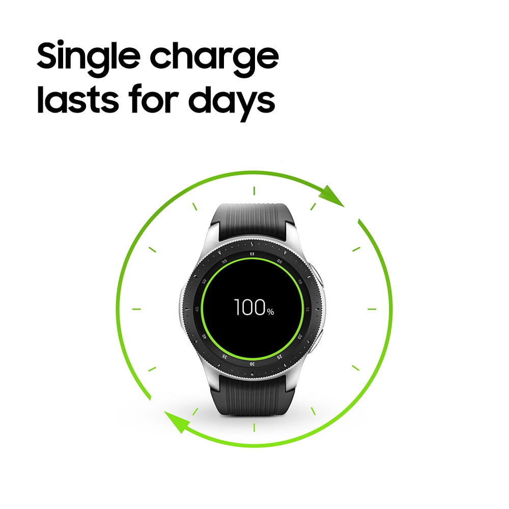 Samsung Galaxy Watch Lte Smart Watch 46mm Silver Sm R805uzsaxar Walmart Com