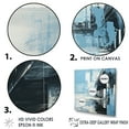 thumbnail image 3 of Designart "Aqua And Snow Minimalist Dock View I" Coastal Floater Framed Wall Decor, 3 of 5