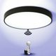 thumbnail image 1 of Lámpara de techo LED con sensor de radar inteligente, 12 W, 23 cm de diámetro, color negro, detección automática del cuerpo humano para uso doméstico que ahorra energía, 1 of 5