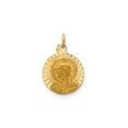 thumbnail image 4 of 14k Yellow Gold Virgin Mary of Czestochowa Pendant Necklace with Polish Text, Catholic Religious Medal for Women, Faith Devotional Marian Jewelry Charm, 4 of 6