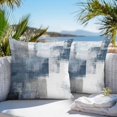thumbnail image 4 of Outdoor Pillow Cover Ombre Blue White Oil Painting Set of 2 Waterproof Throw Pillowcases Abstract Art Decorative Patio Furniture Pillows for Couch Garden Indoor & Outdoor Use, 4 of 9