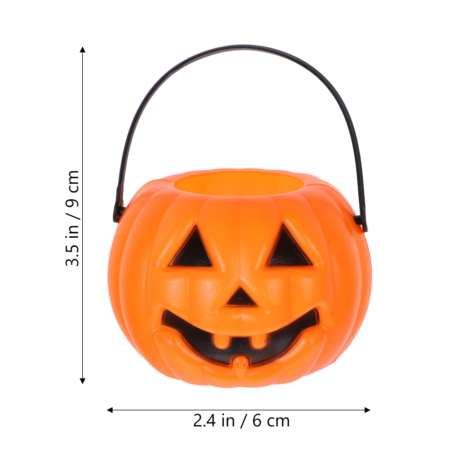 8pcs Halloween Portable Pumpkin Bucket Children Trick or Treat Pumpkin ...