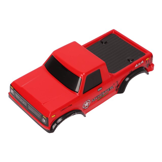 RC Car Body, Lifelike Cool RC Car Body Shells PE Material Easy Installation For 1:24 Tracked Vehicle Blue,Red,Yellow,Transparent