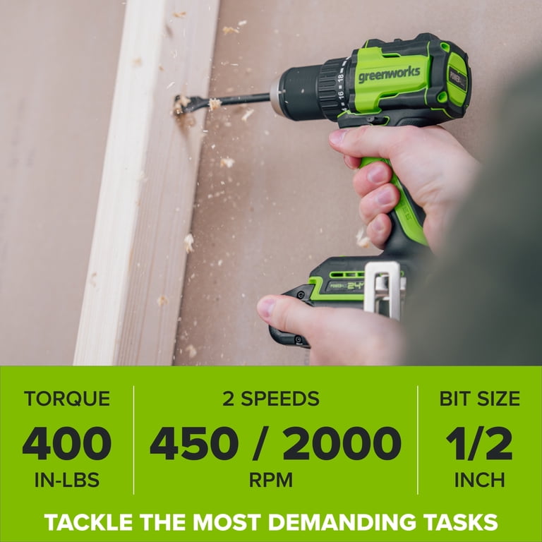 Greenworks PowerAll 24V Brushless 400 lbs 2 Speed 1/2