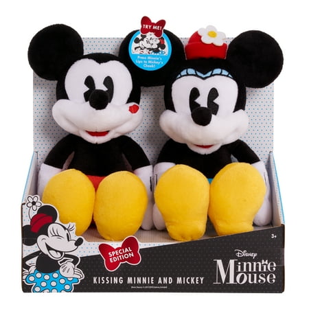 Minnie Mouse Classic Mickey & Minnie Kissing Plush