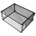 thumbnail image 6 of Masteelf Black Desktop File Organizer Rack with Hanging Document Holder, Storage Box for Paper, Folder, and Office Supplies, 6 of 8