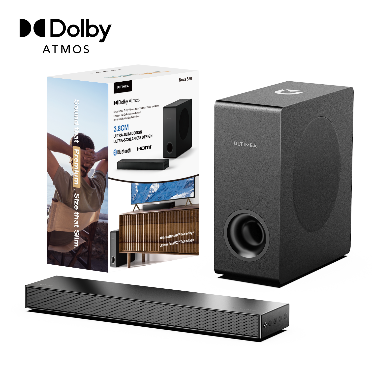 ULTIMEA Nova S50 Dolby Atmos サウンドバー - スピーカー