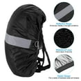 thumbnail image 3 of Uxcell 40-50L Waterproof Backpack Rain Cover with Reflective Strap M Black, 3 of 6