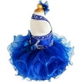 thumbnail image 4 of Jenniferwu G153-4 Infant Toddler Baby Newborn Little Girl's Pageant Party BirthdayDress (12-18Months, RoyalBlue), 4 of 6