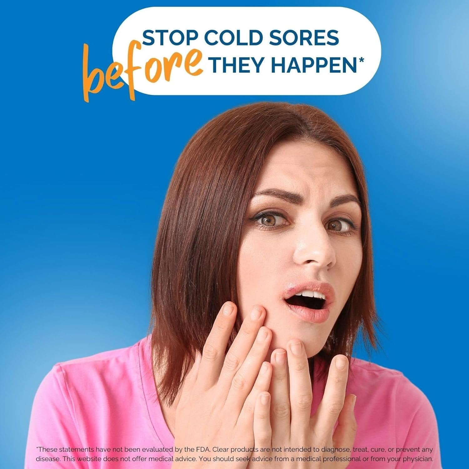 Lysine Cold Sore Treatment Capsules with Pre-Probiotics & Vitamin C, Rhamnosus & Acidophilus – 1 Month Supply for Cold Sore Relief, Skin, Gut & Immune Health