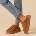 thumbnail image 4 of Zapatilla de invierno para mujer, moda de piel peluda, suela suave antideslizante, exterior, interior, cálido, comodidad, ocio, zapatos de casa de felpa para parejas, 4 of 5
