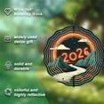 thumbnail image 5 of Stylized Metal Wind Spinner with Winding River & Mountain Design Neon ' 2026 ' Accent Perfect for Yard & Garden Decor, 5 of 6