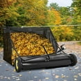 thumbnail image 5 of Acekid Tow Behind Lawn Sweeper 44 Inch Large Capacity Heavy Duty Leaf Grass Collector Adjustable Sweeping Height D, 5 of 7