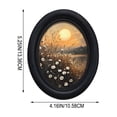 thumbnail image 2 of Fareti Solid Wood Oval Picture Frame, Vintage Black Wall Art Decor for Living Room Bedroom, for Tabletop or Hanging Display, 2 of 7