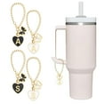thumbnail image 3 of TNOBHG Milk Tea Cup Pendant 2pcs Butterfly Letter Charms for Tumbler Name Id Handle Charms Heart Shape Identification Cup Accessories Milk Tea Pendant, 3 of 8