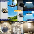thumbnail image 3 of Solar Shed Lights, Solar Pendant Light Indoor Outdoor, 50000 LM Solar Indoor Lights Motion Sensor with Remote Control for Shed Barn Gazebo Garage Home, 3 of 7
