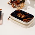 thumbnail image 7 of Pumpkin Velvet Portable Jewelry Organizer Box with Removable Compartment - Earring Holder and Gift Jewelry Box, 7 of 7