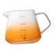 thumbnail image 3 of Taza de espresso con vertedor, portátil con escala, taza medidora de vidrio, jarra para espumar leche para cafetería, cocina, oficina, espumador Naranja, 3 of 8