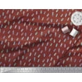 thumbnail image 2 of Soimoi Red Heavy Satin Fabric Brush Stroke Abstract Print Fabric by the Yard 54 Inch Wide, 2 of 3