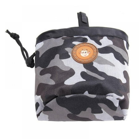Dog Treat Pouch for Training Dog Puppy Waist Bag Built-in Poop Bag Dispenser Pet Toys Kibble Snack Storage Carrier Holder Drawstring Dog Treat Tote Reward Pocket Bait Bag