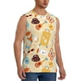 thumbnail image 2 of Haiem Men's Summer Travel Print Tank Tops Summer Sleeveless Cut Off Workout T-Shirts Fitness Vest Athletic Undershirts-3X-Large, 2 of 8