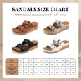 thumbnail image 7 of Atoshopce Womens Wedge Sandals Summer Casual Open Toe Buckle Platform Sandal Slip On Beach Flatform Shoes, 7 of 7
