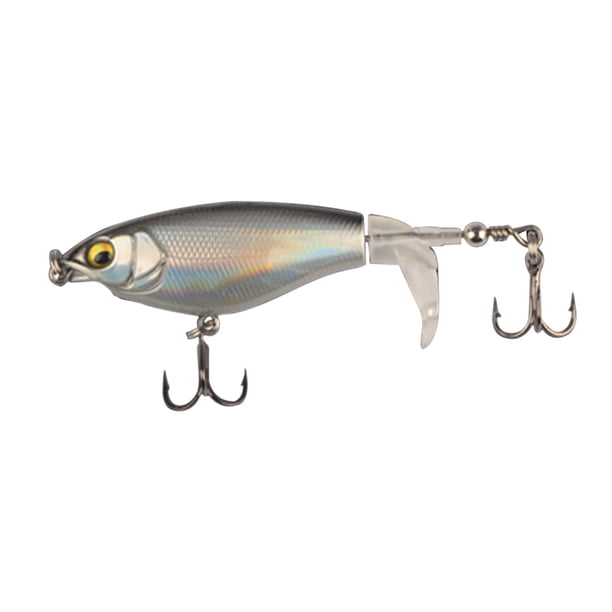 6cm 6g Topwater Señuelos falsos Crankbait Cebo de pesca artificial con cola giratoria