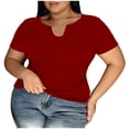 thumbnail image 5 of Fancifize Womens Summer Plus Size Shirts Built in Bra Short Sleeve Tops Comfortable Crew Neck Stretch T Shirt Spring Loose Fit Clothes, 5 of 5