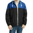 thumbnail image 1 of SUNSIOM Men’s Full Zip Waterproof Jackets Long Sleeve Contrast Color Loose Hoodies Spring Hooded Sweatshirts, 1 of 6
