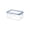 Transparent M, variant on Plastic Food Storage Containers,Leakproof & Airtight Plastic Locking Lids Rectangular Containers,Reusable Food Storage Containers for Soups,Salads,Meal Prep,Microwave Dishwasher Safe (Transparent S)