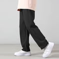 thumbnail image 4 of Gymvis Pants for Kids elastic waist solid color waterproof mosquito proof pockets casual Pants for Kids, 4 of 8