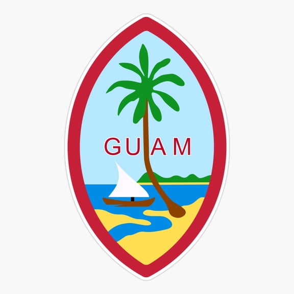 Guam Seal Heritage Design Sticker