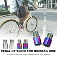 thumbnail image 4 of Eigraketly 1 par de extensores de pedales para bicicleta, pernos de reparación extendidos, espaciador plateado Type3 NO3 Eigraketly OD022071-02, 4 of 6