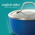 thumbnail image 5 of Sur La Table Kitchen Essentials - Juego de ollas y sartenes de aluminio forjado antiadherentes con interior de cerámica de titanio sin PFA, 10 piezas, color azul, compatibles con inducción, 5 of 5