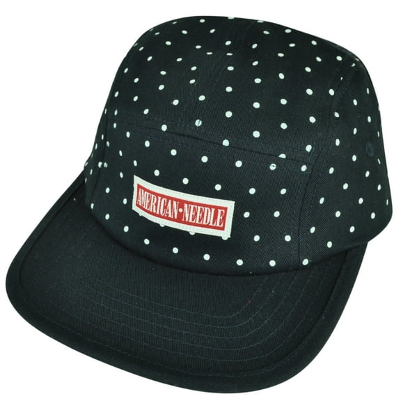 American Needle Polka Dot Fatigue Navy Red Sun Buckle Hat Cap Brand Flat Bill