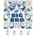 thumbnail image 5 of Big Bro Ruffle Bed Skirt Queen Size Cartoon Green Blue Yellow Dinosaurs Animals Adjustable Elastic Dust Bed Skirts Wrap Around Bedskirt Wrinkle Free Easy Fit with 18 Inch Drop, 5 of 8