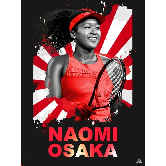 Naomi Osaka Poster Wall Art Print, Unframed, 18"x24"