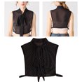 thumbnail image 2 of Cuello falso desmontable Sunnimix con lazo de gasa Negro, 2 of 8